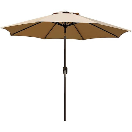 Solitario 9 in. Patio Umbrella Light Khaki SO2996870